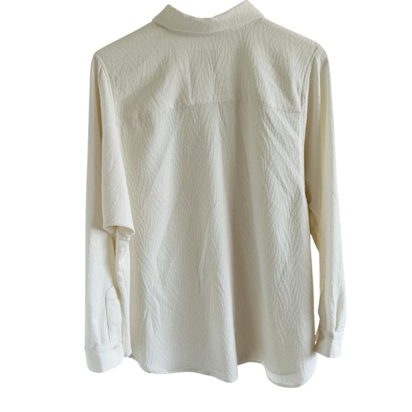 Chico's Cream Button Down Shirt - Picture 5 of 7